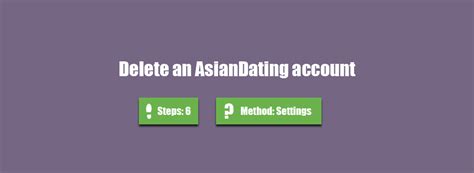 how to deactivate asian dating account
